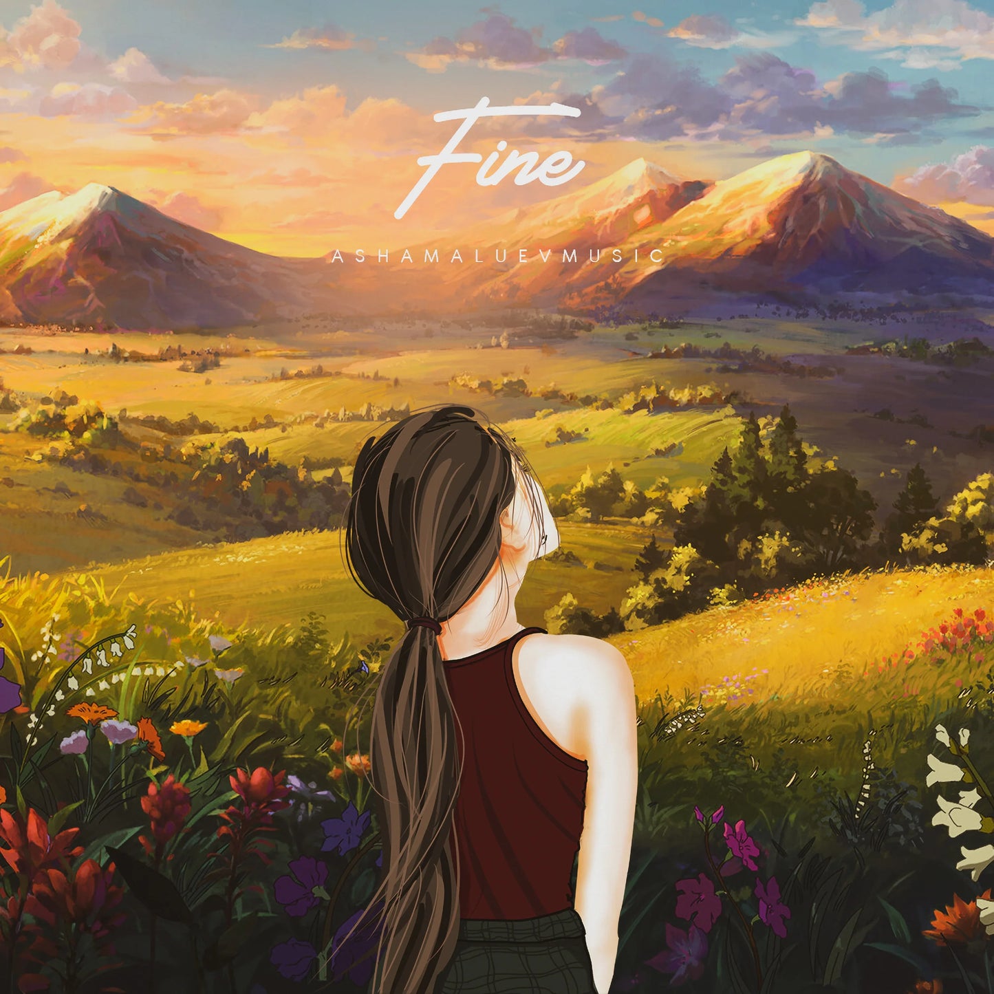 Cover track 'Fine' by AShamaluevMusic. This background music is available for licensing and can be used in various creative projects.