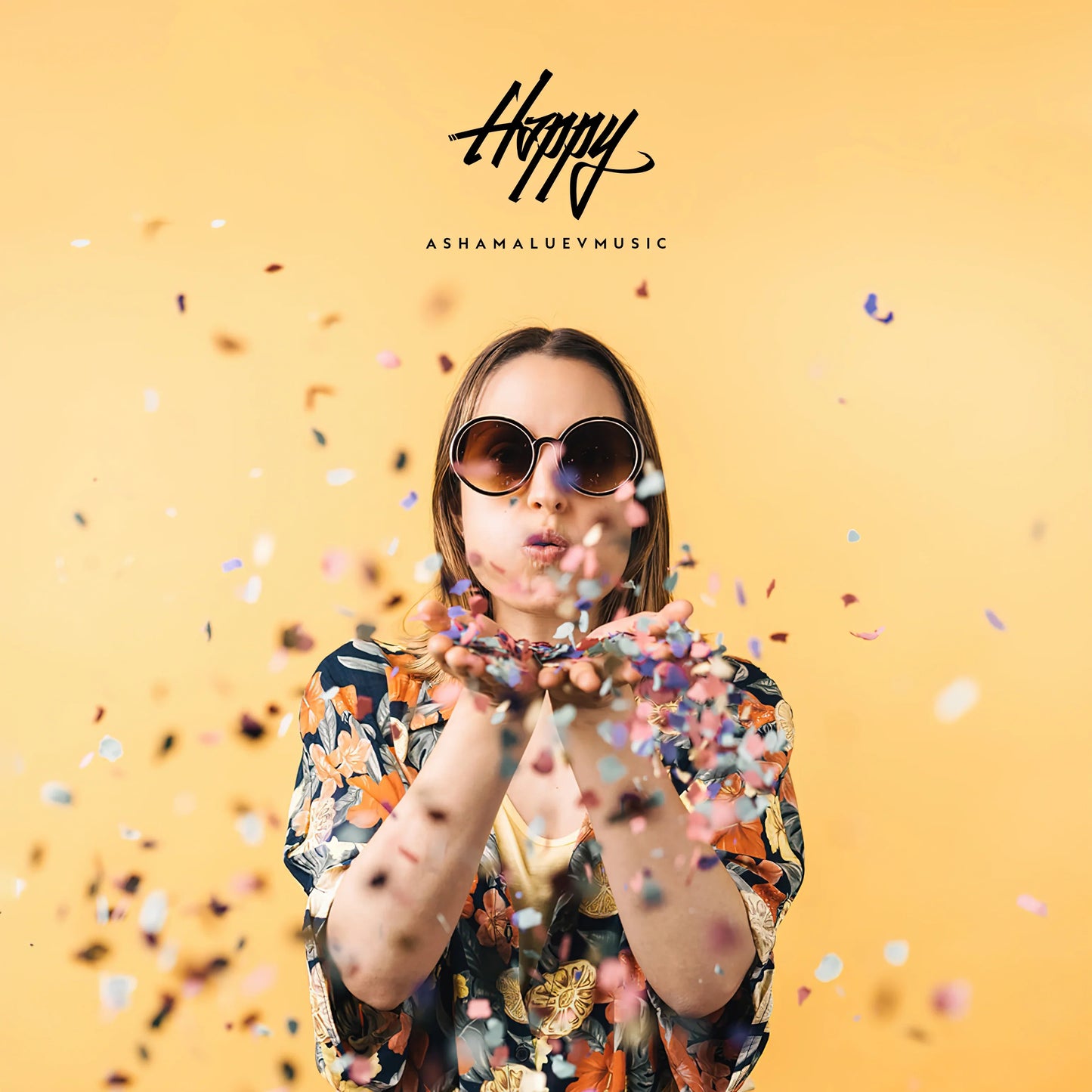 Cover track 'Happy' by AShamaluevMusic. This background music is available for licensing and can be used in various creative projects.