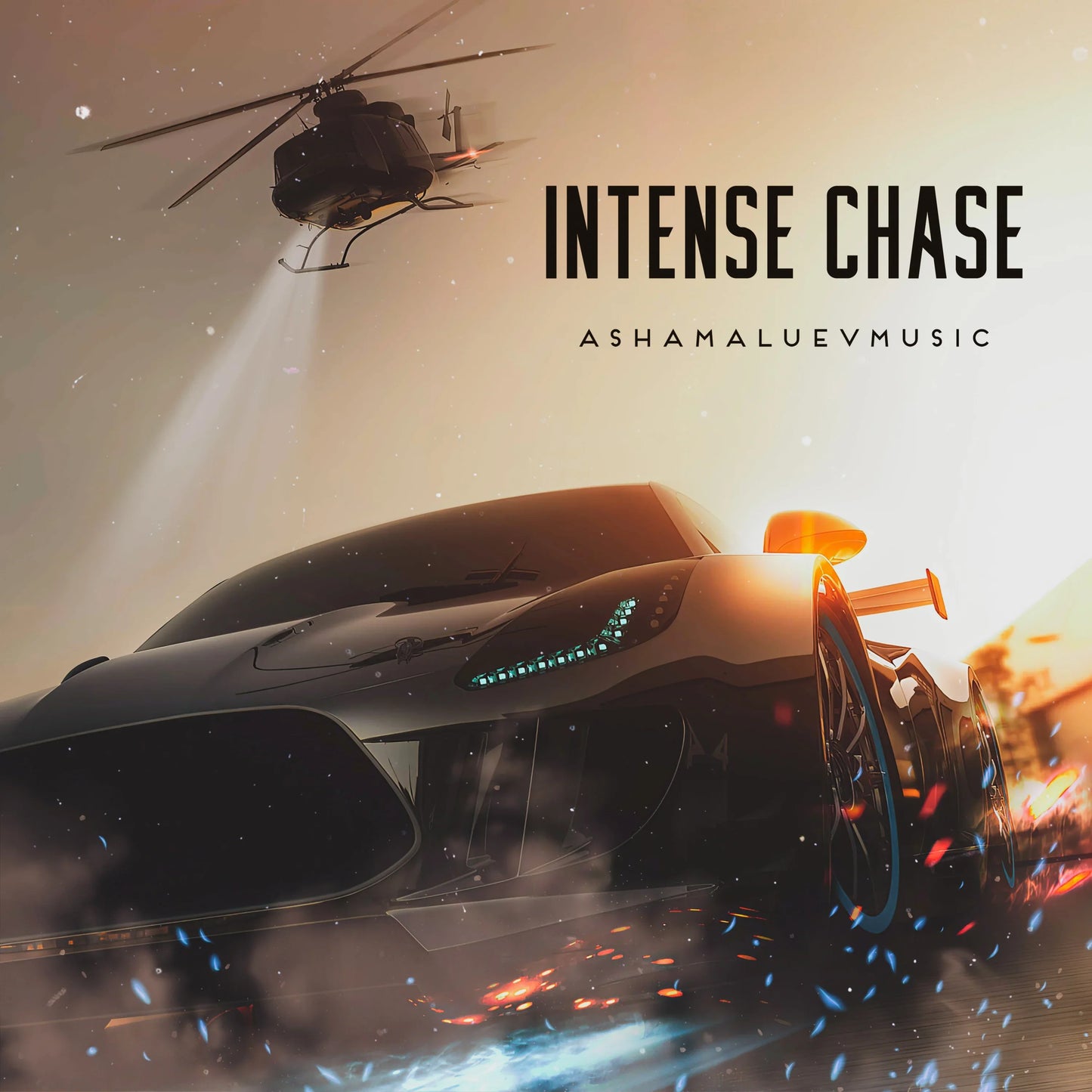 Cover track 'Intense Chase' by AShamaluevMusic. This background music is available for licensing and can be used in various creative projects.