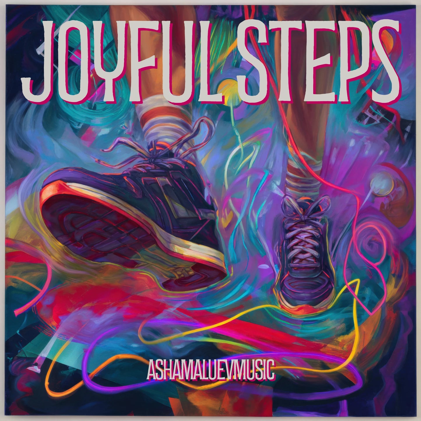 Cover track 'Joyful Steps' by AShamaluevMusic. This background music is available for licensing and can be used in various creative projects.