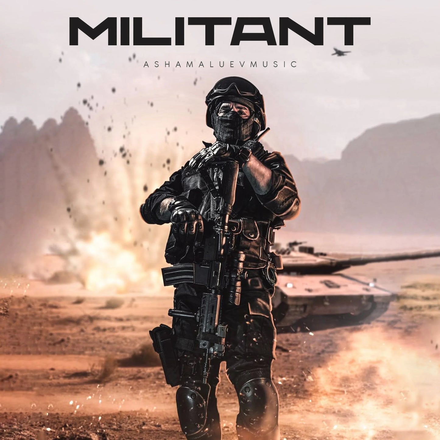 Cover track 'Militant' by AShamaluevMusic. This background music is available for licensing and can be used in various creative projects.