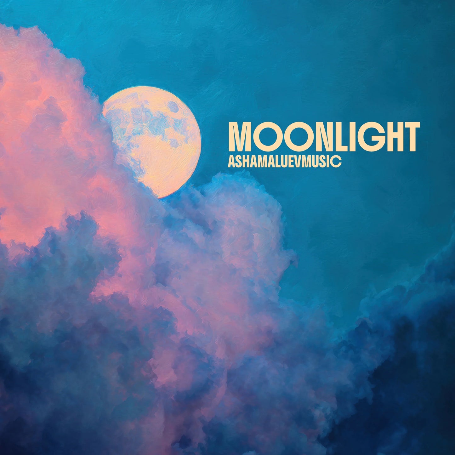 Cover track 'Moonlight' by AShamaluevMusic. This background music is available for licensing and can be used in various creative projects.
