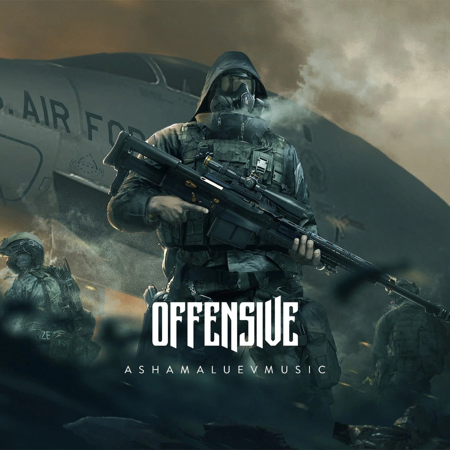 Cover track 'Offensive' by AShamaluevMusic. This background music is available for licensing and can be used in various creative projects.