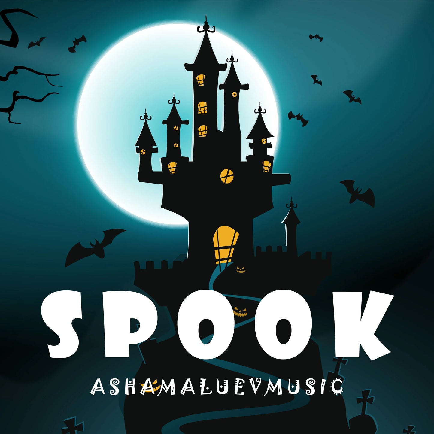 Cover track 'Spook' by AShamaluevMusic. This background music is available for licensing and can be used in various creative projects.