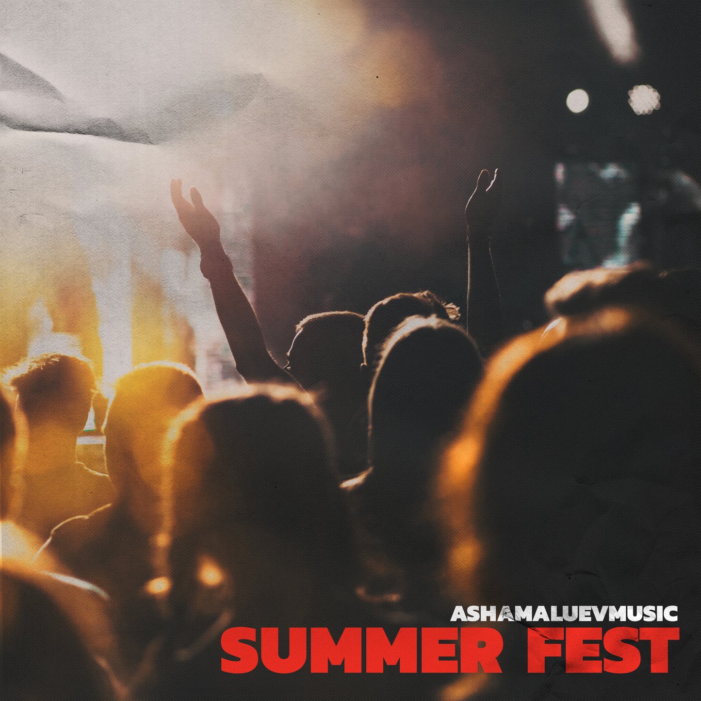 Cover art of the music track 'Summer Fest' by AShamaluevMusic, which shows the people at a concert.