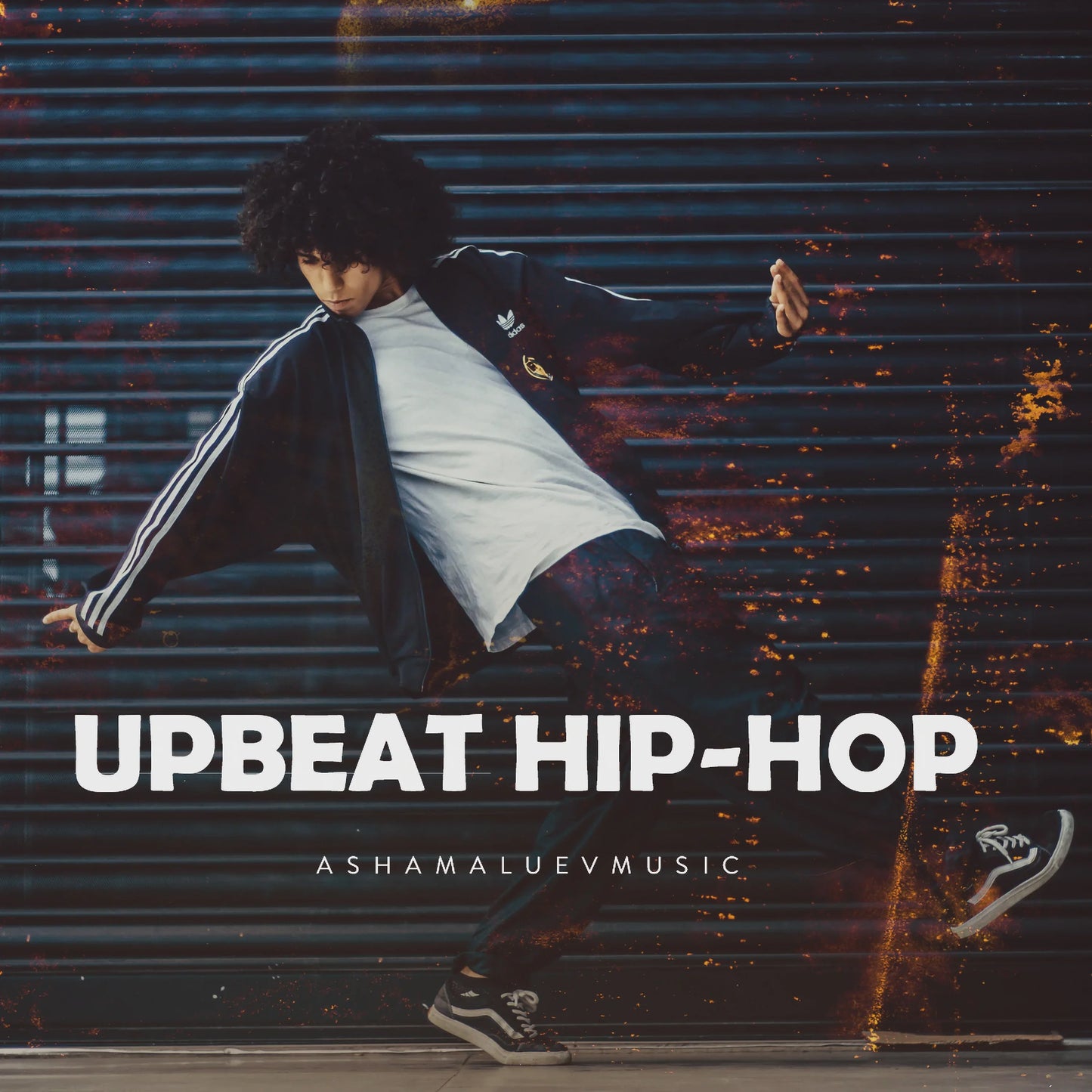 Cover track 'Upbeat Hip-Hop' by AShamaluevMusic. This background music is available for licensing and can be used in various creative projects.