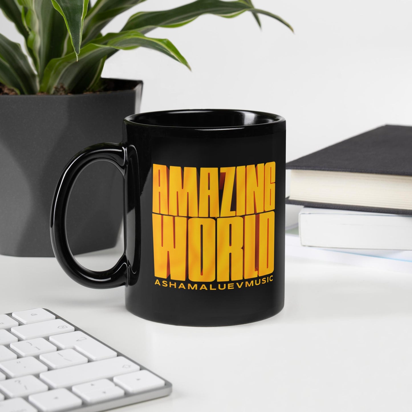 Amazing World Black Mug III
