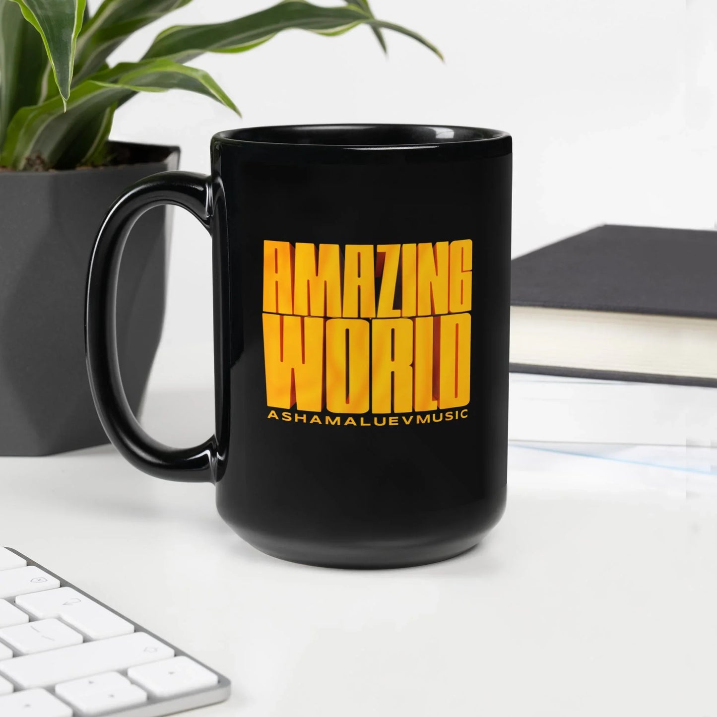 Amazing World Black Mug III
