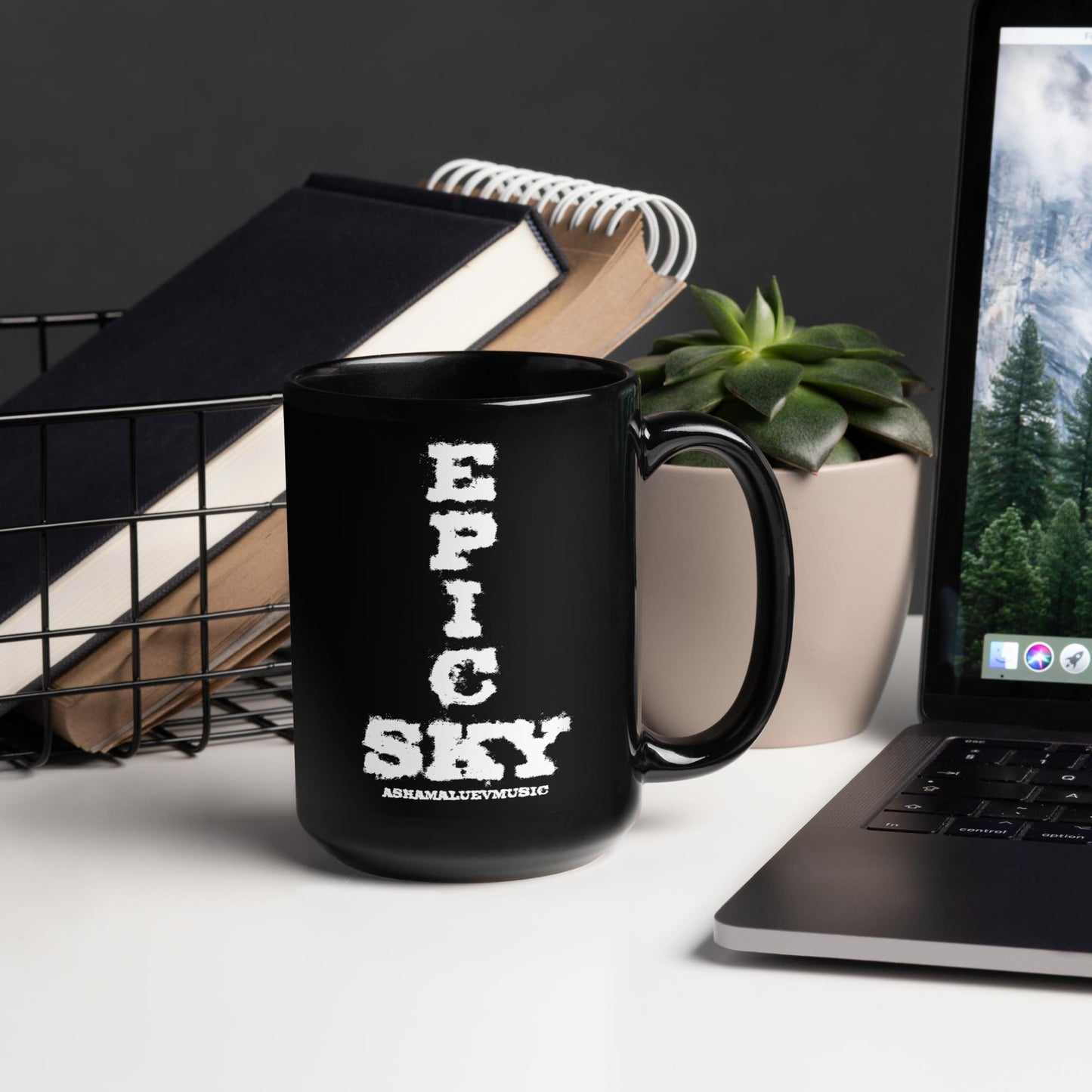 Epic Sky Black Mug