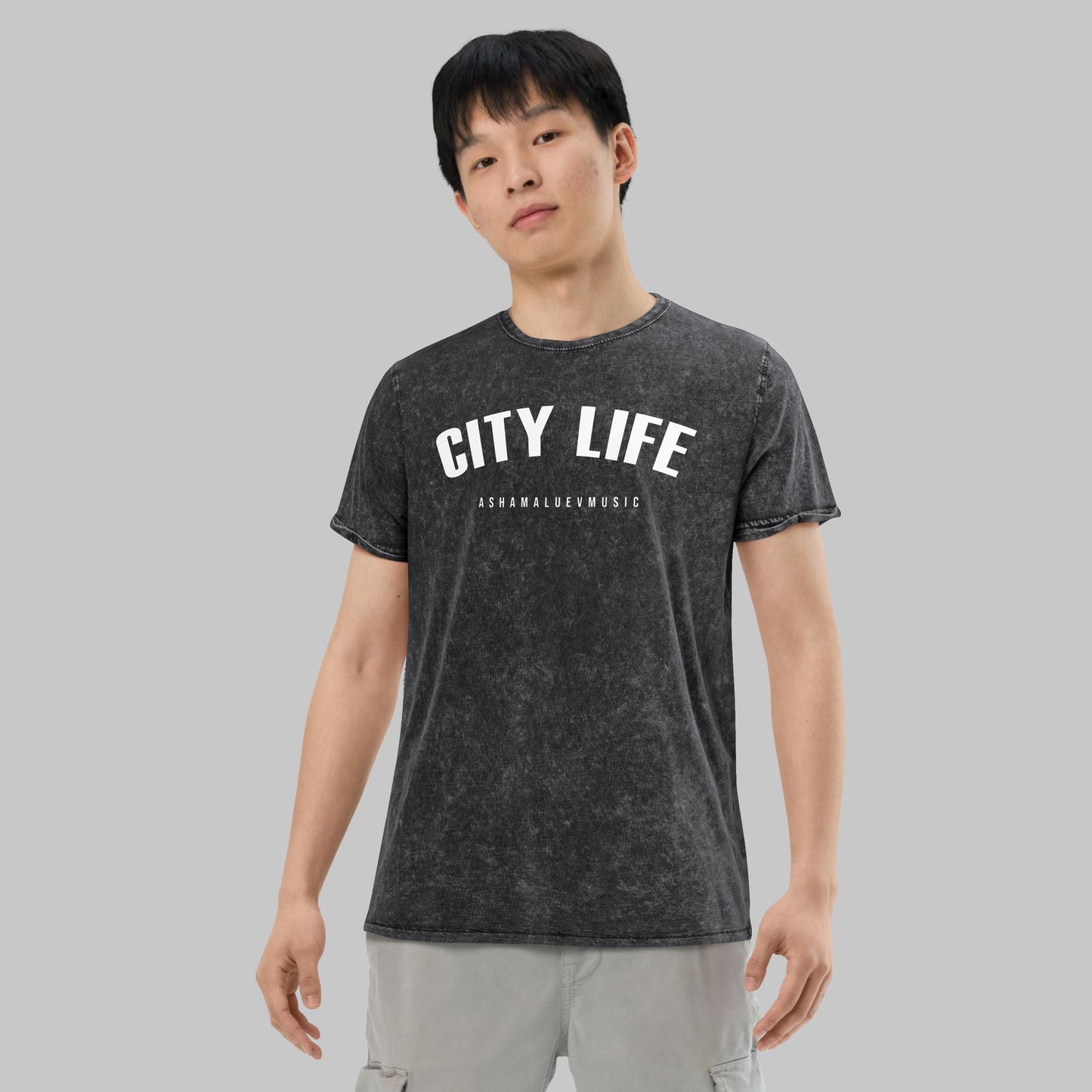 City Life Unisex Denim T-Shirt