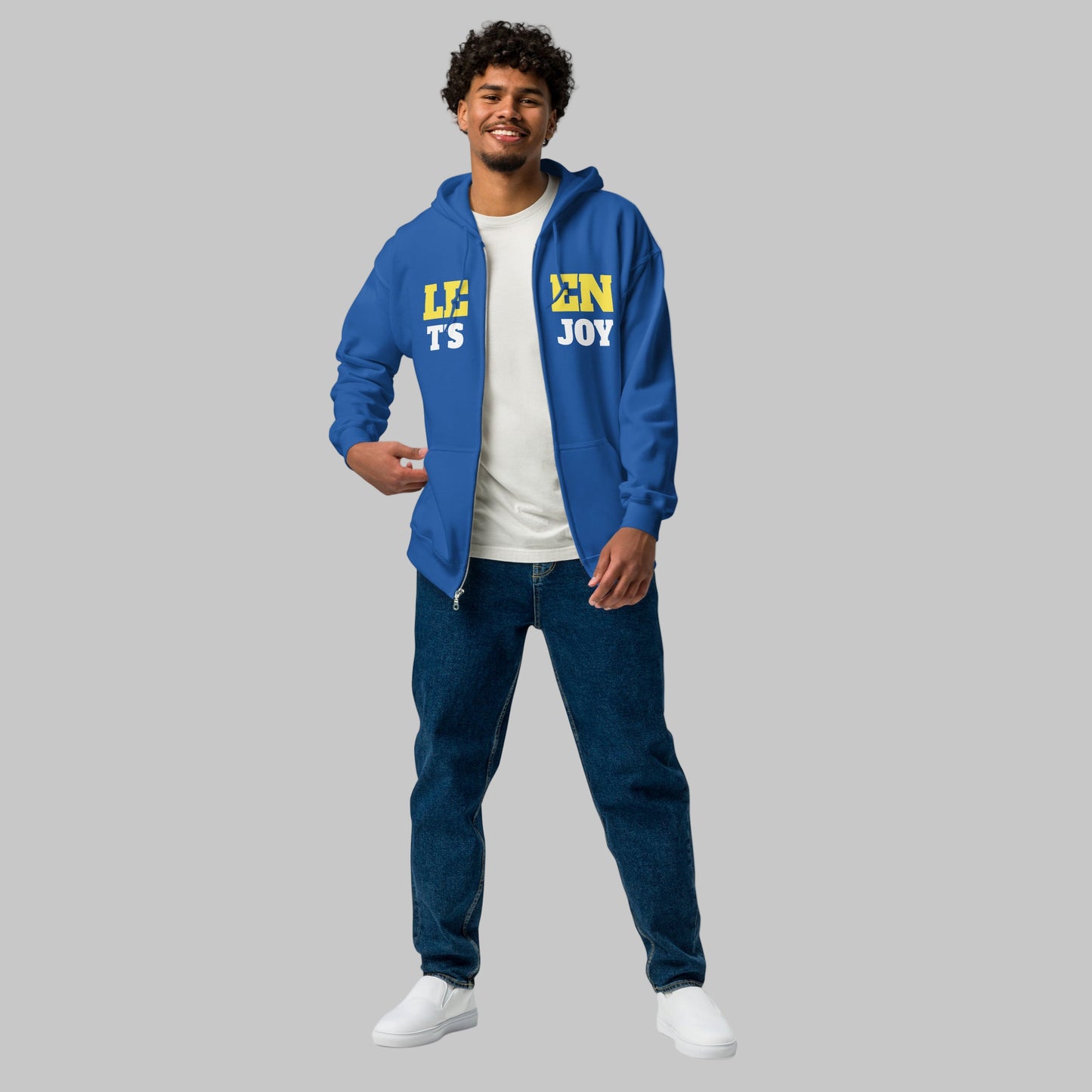 Let's Enjoy Unisex Zip Hoodie