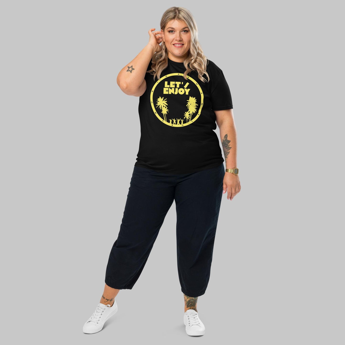 Let's Enjoy Unisex Organic Cotton T-shirt