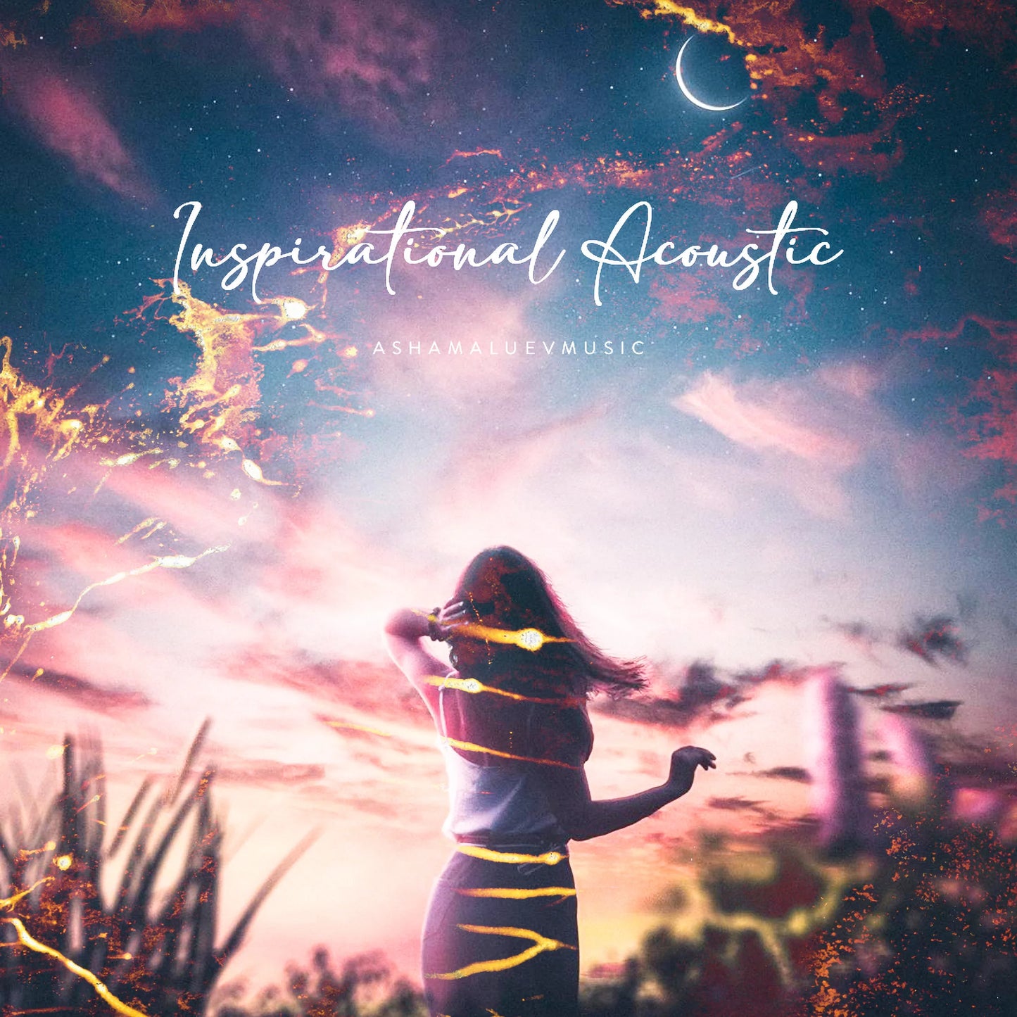 Cover track 'Inspirational Acoustic' by AShamaluevMusic. This background music is available for licensing and can be used in various creative projects.