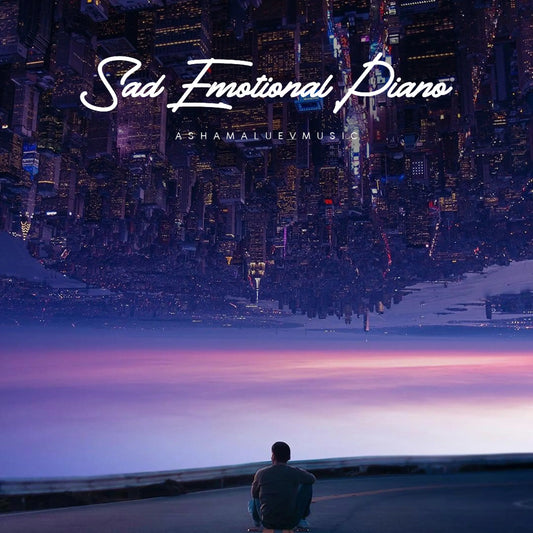 Cover track 'Sad Emotional Piano' by AShamaluevMusic. This background music is available for licensing and can be used in various creative projects.