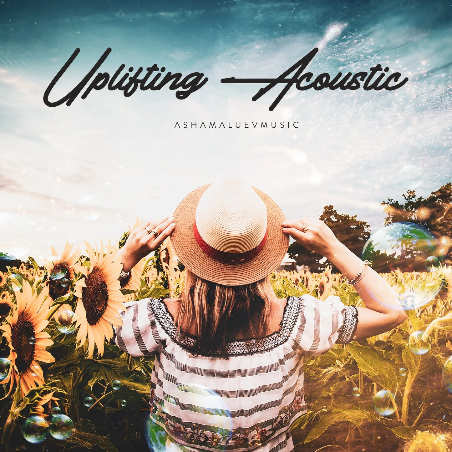Cover track 'Uplifting Acoustic' by AShamaluevMusic. This background music is available for licensing and can be used in various creative projects.