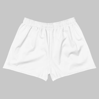 White Unisex Athletic Shorts 'Amazing World'
