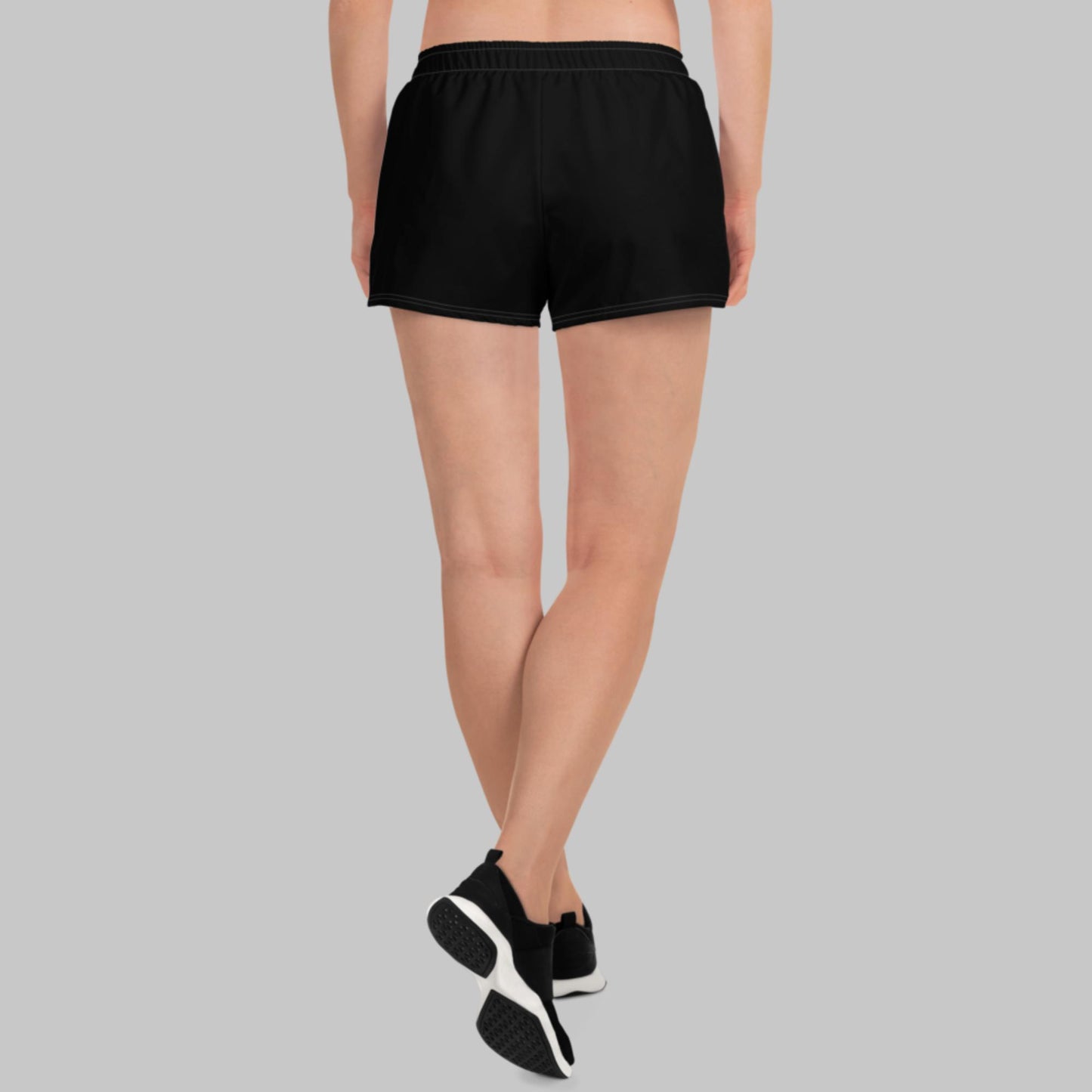 Black Unisex Athletic Shorts 'Amazing World'