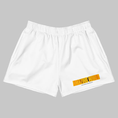 White Unisex Athletic Shorts 'Amazing World'
