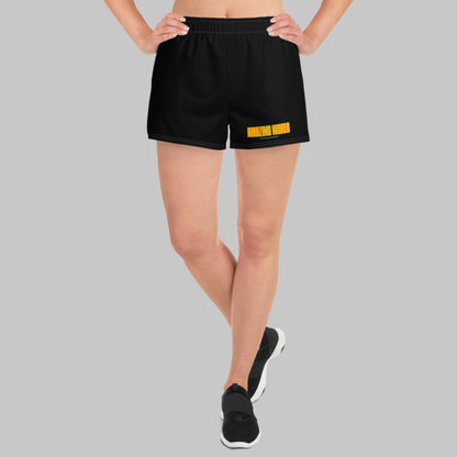 Black Unisex Athletic Shorts 'Amazing World'