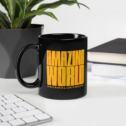 Amazing World Black Mug III