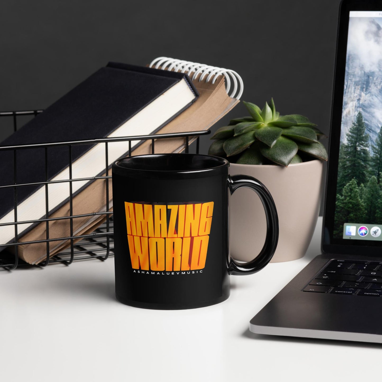 Amazing World Black Mug IV