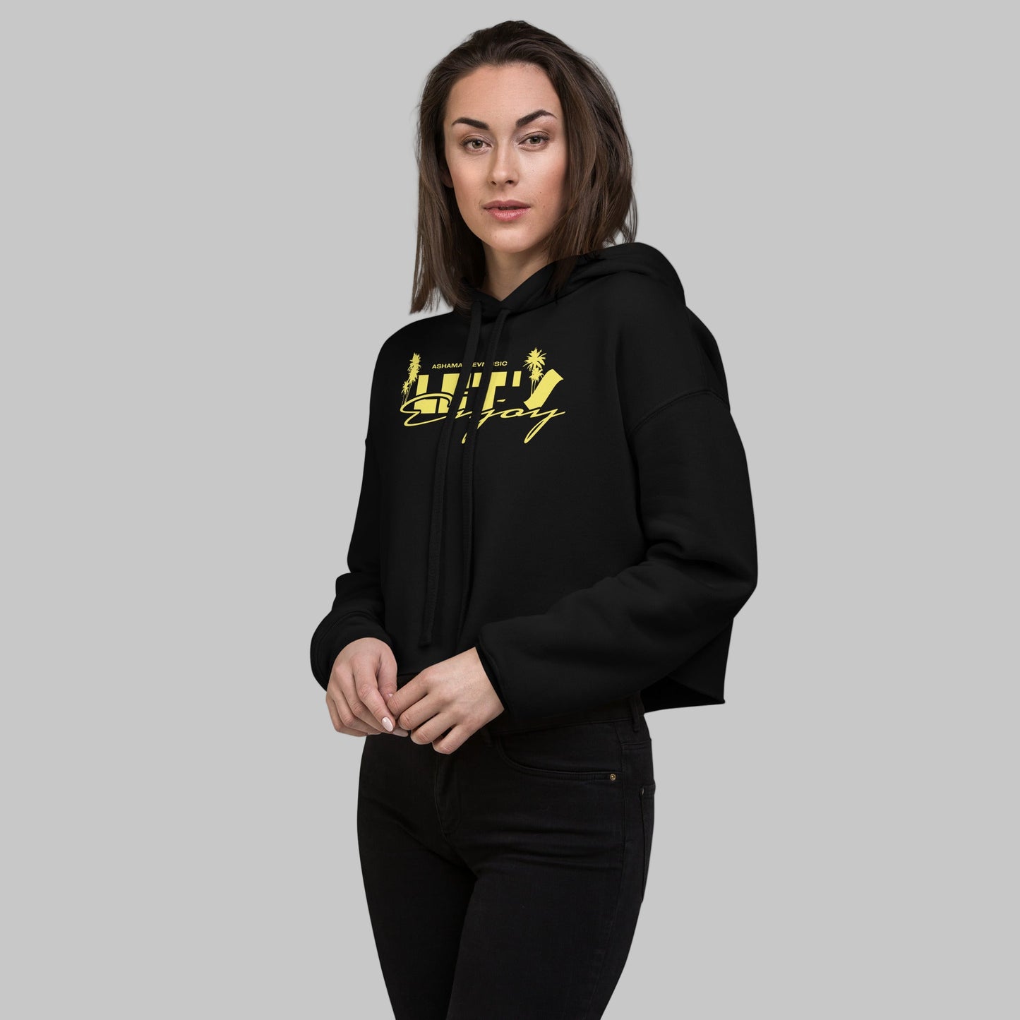 Let's Enjoy Women's Crop Hoodie