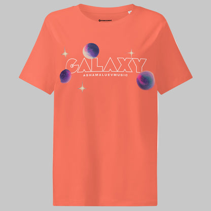 Fiesta t-shirt with a 'Galaxy' design and AShamaluevMusic logo on a grey background