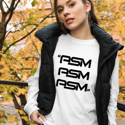 Long Sleeve T-shirt Logo AShamaluevMusic White Women